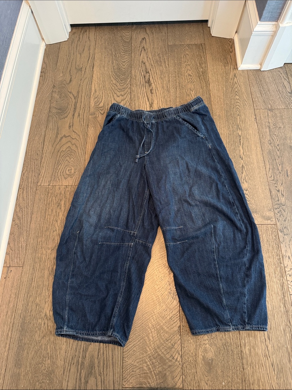 GAP Dark Blue Wide-Leg Barrel Jeans